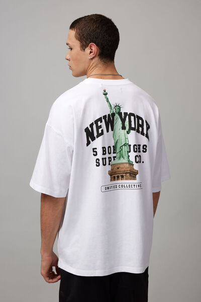 Box Fit Unified Tshirt, UC WHITE/NEW YORK LIBERTY