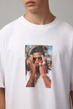 Oversized Music Merch T Shirt, LCN WMG WHITE/BURNA HANDS - alternate image 4