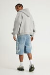 Open Gallery Baggy Denim Short, TORQUAY BLUE - example image 2