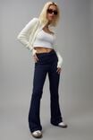 High Waisted Flare Pull On Pant, NAVY - alternate image 5