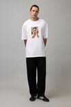 Oversized Music Merch T Shirt, LCN WMG WHITE/BURNA HANDS - alternate image 1