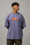 Heavy Weight Box Fit Graphic Tshirt, LAVENDER/FRUITS - alternate image 1