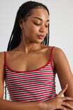 Classic Cami, RED/GREY MARLE STRIPE - alternate image 4