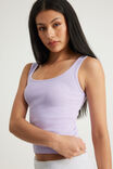 Authentics Scoop Rib Tank, CRISP LILAC - example image 4
