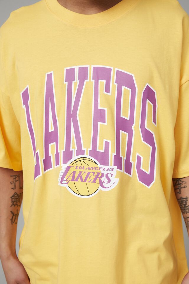 Mitchell & Ness Los Angeles Lakers Fantastic Long Sleeve T-Shirt Faded