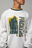 Oversized Nfl Crew, LCN NFL SILVER MARLE/PACKERS TIPPING - alternate image 2