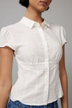 Aurora Short Sleeve Shirt, WHITE - alternate image 4