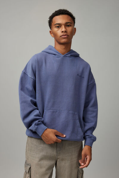 Washed Unified Hoodie, WASHED NAVY/FAIRFAX AVE
