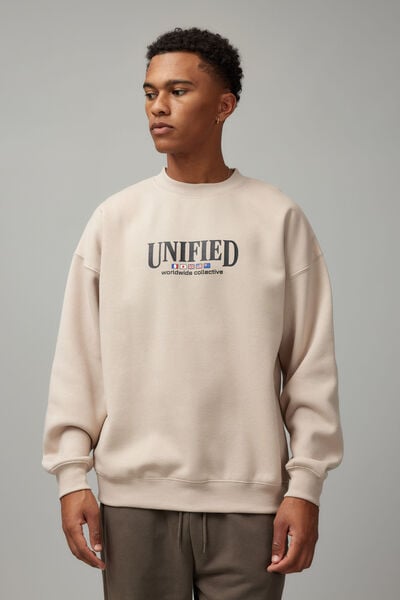 Relaxed Unified Crew, BEIGE/UNIFIED COLLECTIVE