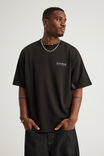 Half Half Box Fit Panelled Tee, HH BLACK/COLD HARBOUR TREKKER - example image 1