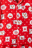 Adults Woven Family Xmas Pj Set, VARSITY RED/RUDOLPH SPOT - example image 3