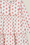 Corra Long Sleeve Dress, VANILLA/MAEVE FLOWER STAMP - alternate image 2