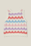Taylor Crochet Top, RAINBOW STRIPE - alternate image 3