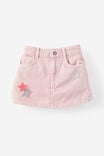 Alayna Aline Denim Skort, MARSHMALLOW/STAR BLING - example image 2