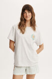 Blake Short Sleeve Pyjama Set, MALACHITE/GINGERBREAD STRIPE - alternate image 2