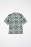 Cabana Short Sleeve Shirt, SWAG GREEN/TILE PALM - alternate image 3