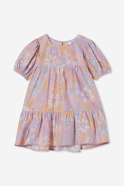 Celeste Short Sleeve Dress, ZEPHYR/WANDA FLORAL