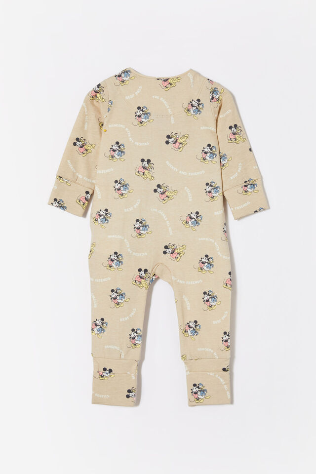 Mickey Mouse The Long Sleeve Zip Romper, LCN DIS RAINY DAY/MICKEY S BEST PALS