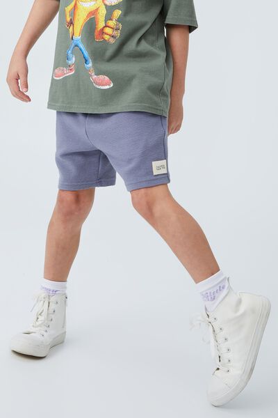 Henry Slouch Short, STEEL/RIBBED WASH