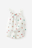 Kids Babydoll Family Xmas Pj Set, VANILLA/EVERYTHING CHRISTMAS - example image 2