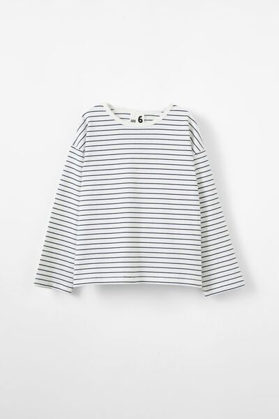 Piper Long Sleeve Tee, IN THE NAVY/VANILLA STRIPE