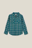 Rocky Long Sleeve Shirt, TURTLE GREEN/TAUPY BROWN WAFFLE PLAID - alternate image 1