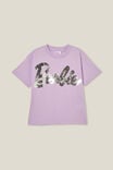 Camiseta - Barbie License Drop Shoulder Short Sleeve Tee, LCN MAT BARBIE SPARKLE LOGO/LILAC DROP - vista alternativa 5