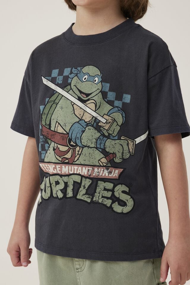 Teenage Mutant Ninja Turtles Kids Chillaxed Since 84 Graphic T-Shirt, Grey, 3T, Cotton