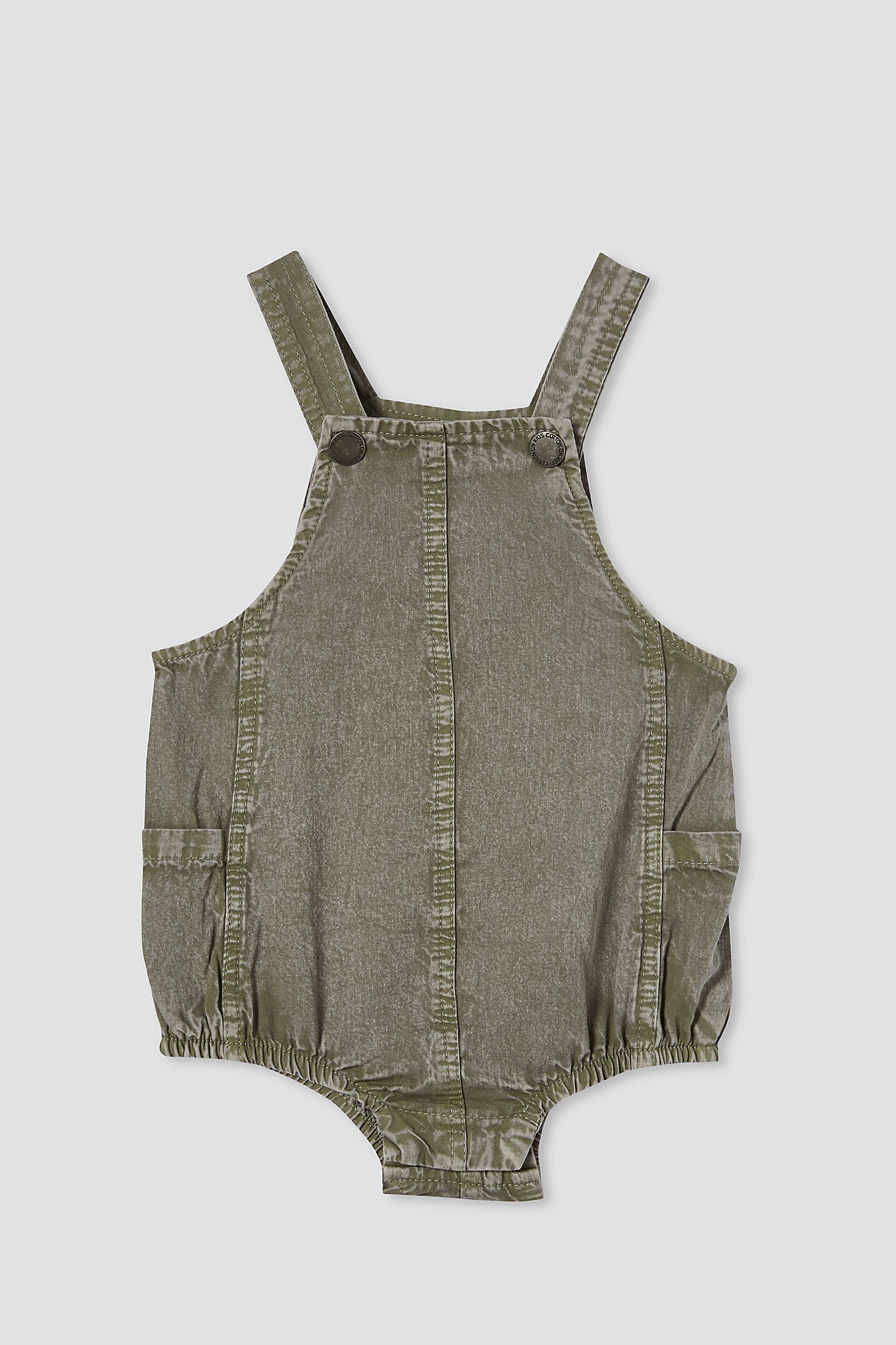 Baby All In Ones & Bodysuits | Marvin Woven Bubbysuit - EZ49559