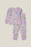 Ava Long Sleeve Pyjama Set, VANILLA/DITSY CLAIRE FLORAL - alternate image 3