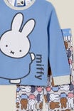 Finley Long Sleeve Pyjama Set License Personalised, LCN MIF DUSK BLUE/MIFFY PARTY - alternate image 3
