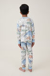 Chuck Long Sleeve Pyjama Set, OATMEALE MARLE/DINO STOMP - alternate image 3