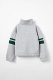 Naomi Half Zip Pullover, STORM GREY MARLE/MON CHERI - alternate image 3