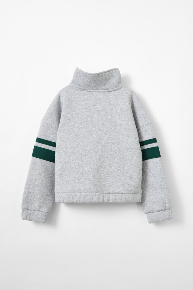 Naomi Half Zip Pullover, STORM GREY MARLE/MON CHERI