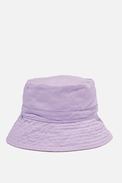 Reversible Bucket Hat, HENDRICKS FLORAL/ VINTAGE LILAC