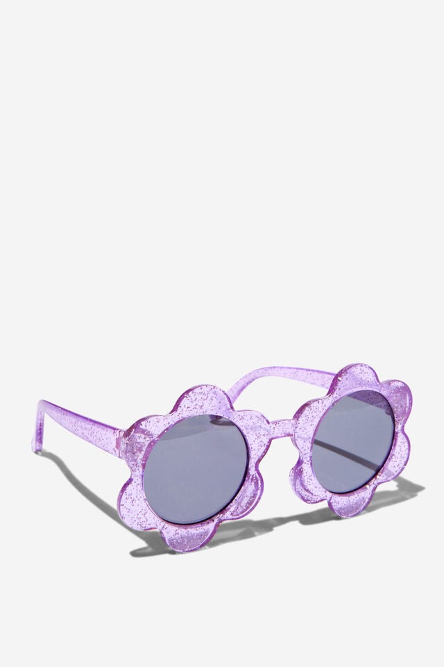 Kids Daisy Sunglasses, LILAC DROP GLITTER