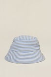Baby Swim Bucket Hat, DUSK BLUE/VANILLA RIO STRIPE - alternate image 1