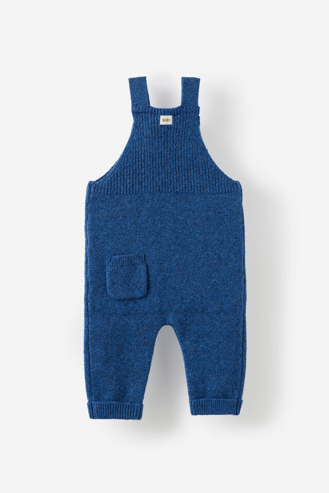 Organic Blend Knit Dungaree, MIDNIGHT SKY MARLE
