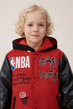 License Bomber Jacket, LCN NBA HERITAGE RED/NBA PATCHWORK - alternate image 4