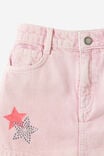 Alayna Aline Denim Skort, MARSHMALLOW/STAR BLING - example image 3