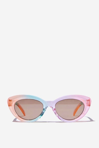 Kids Caitie Cateye Sunglasses, RAINBOW GRADIENT