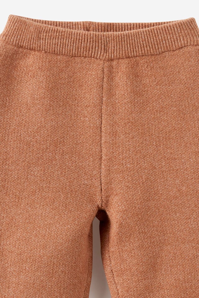 Baby Organic Knit Pant, FUDGE MARLE
