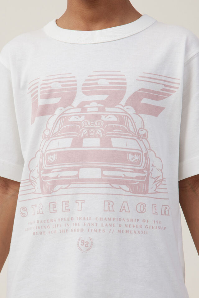 Camiseta - Jonny Short Sleeve Print Tee, VANILLA/ZEPHYR 1992 STREET RACER