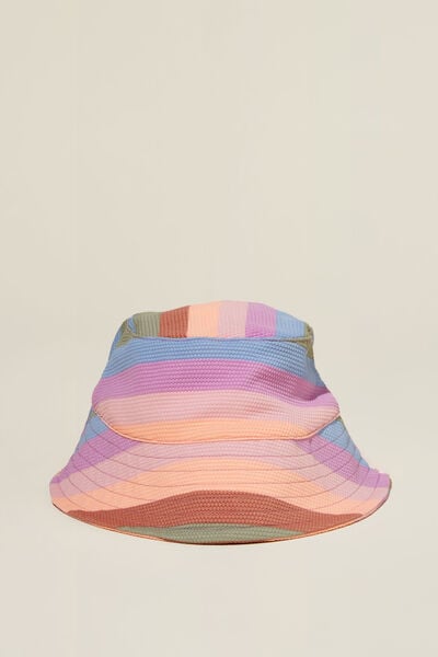 Baby Swim Bucket Hat, POPSICLE/MULTI STRIPE