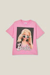 Camiseta - Barbie License Drop Shoulder Short Sleeve Tee, LCN MAT BARBIE SUNGLASSES/PINK GERBERA - vista alternativa 5
