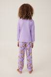 Willow Long Sleeve Flutter Pyjama Set License, LCN DIS LILAC DROP/MISS GARDEN BUNNY - alternate image 3