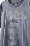 Nirvana Drop Shoulder Short Sleeve Tee, LCN MT STEEL/NIRVANA SERVE THE SERVANTS - alternate image 2