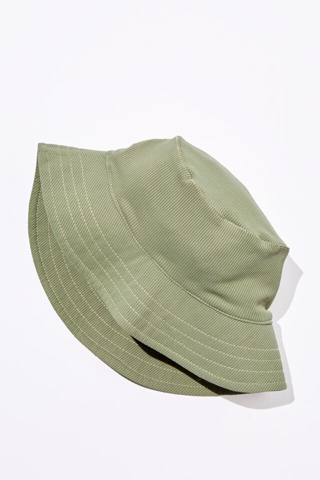Swim Bucket Hat, SWAG GREEN/RAINY DAY