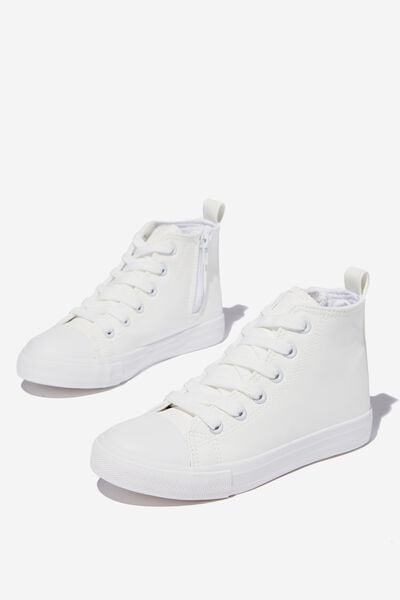 Classic High Top Trainer, WHITE