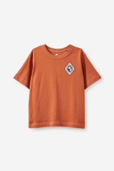 Jonny Short Sleeve Graphic Print Tee, RUSTY ORANGE/ALPINE FUN SINCE 1965